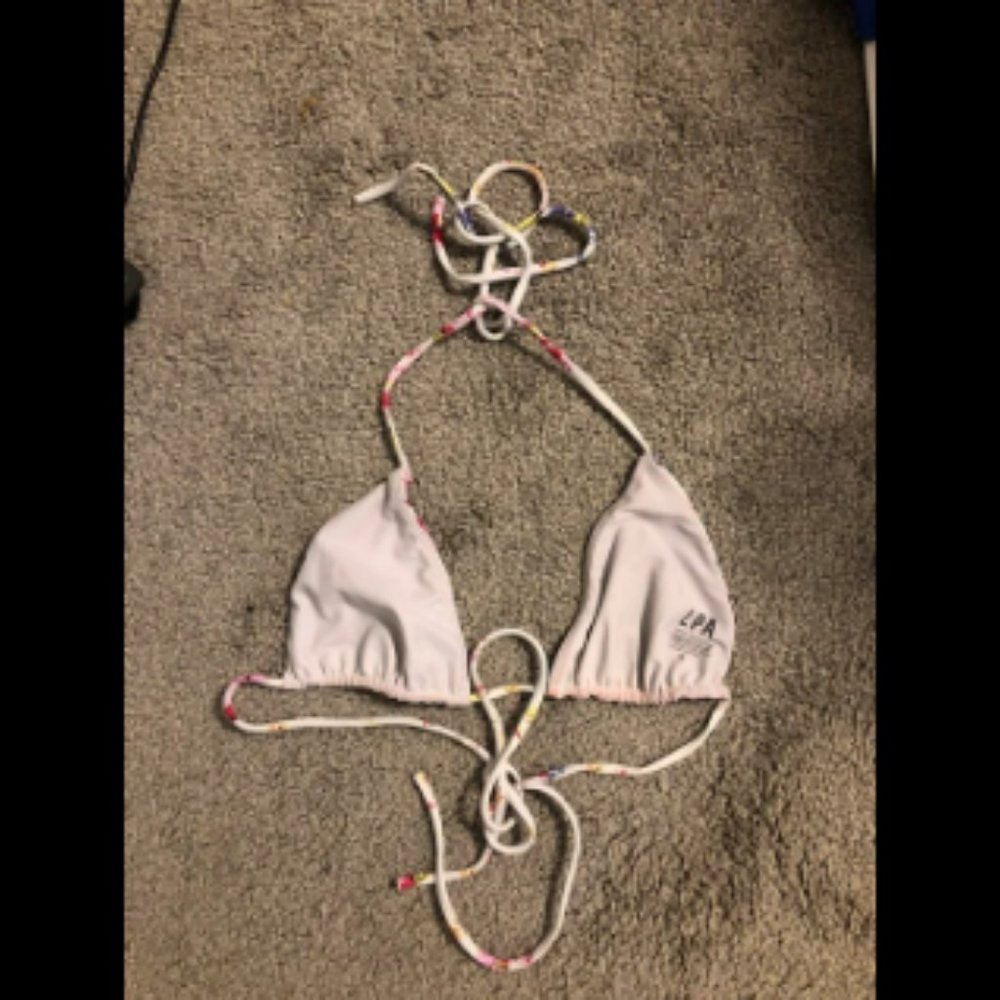 LPA Floral String Triangle Bikini Top - Picture 3 of 3